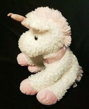 Dan Dee Collector&#39;s Choice Plush Unicorn White Pink w/ Plastic Eyes 15&quot; ... - $16.95