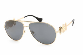VERSACE VE2249 100281 Gold/Polarized Gray 65-14-145 Sunglasses New Authentic - £132.68 GBP