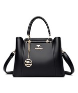 Women Soft Leather Handbags Designer 3 Layers Shoulder Crossbody Bags La... - £60.06 GBP