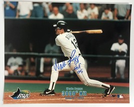 Wade Boggs Signed Autographed &quot;3,000th Hit&quot; Glossy 8x10 Photo Tampa Bay ... - $44.99