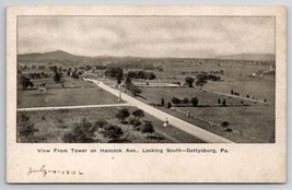 Gettysburg PA View From Tower On Hancock Ave South Udb Civil War Postcard R26 - £6.23 GBP