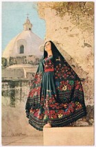 Postcard Lady Colorful Costume Hueyapan Pueblo Mexico - £4.56 GBP