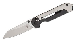 Kizer Cutlery Hyper Button Lock Folding Knife 2.99&quot; S35VN Satin Milled Titanium - £201.71 GBP