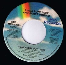 Linda Ronstadt James Ingram Somewhere Out There 45 rpm Instrumental Version Cdn - £3.15 GBP