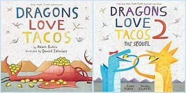 Dragons Love Tacos Series Collection Set Books 1-2 Hardcover By Adam Rub... - $32.00