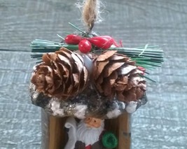 Rustic Primitive Santa Christmas Woods Ornament Tree New - £13.16 GBP