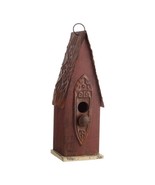 Outdoor Garden Rustic Brown Solid Wood and Iron Bird House - €92,53 EUR