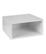 Niche Cubo Half Size Stackable Storage Cube- White Wood Grain - $54.99