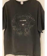 Harley Davidson Men’s XL Black T-Shirt “Independense College Station, TX” - $271.95 MXN