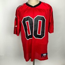 VTG Majestic Chicago Bulls #00 Screen Print Football Jersey Large NBA Last Dance - £59.19 GBP