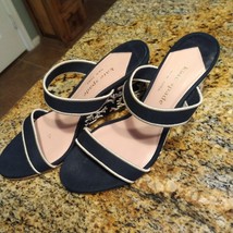 Kate Spade Santorini Wedge Sandal in Blazer Blue/Cream Women&#39;s Size 7.5 B - £75.00 GBP