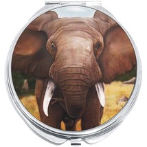 Elephant Close Up Compact with Mirrors - Perfect for your Pocket or Purse - £9.25 GBP