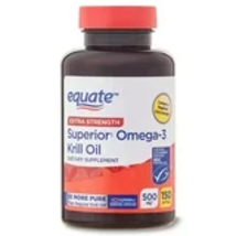 Equate Extra Strength Superior Krill Oil, 500mgꝉ, 150 Count - £19.10 GBP
