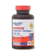 Equate Extra Strength Superior Krill Oil, 500mgꝉ, 150 Count - £18.73 GBP