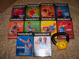 Kettle WorX 6 Week Body Transformation &amp; More W/ 5lb Weight HTF - £63.71 GBP