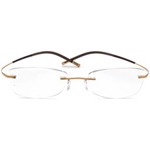 Silhouette Eyeglasses 7581 20 6050 Titan Gold Rimless Frame Austria 52[]19 140 - £157.37 GBP
