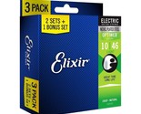 Elixir Strings 16552 Guitar Strings with OPTIWEB Coating, 3 Pack, Light ... - $75.99