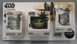 Star Wars Mandalorian 3-Pack Bitty Boomers Portable Speakers Mando Grogu Boba - £46.97 GBP
