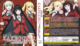 Anime Dvd~English Dubbed~Kakugurui Season 1+2(1-24End+Live Action)Free Gift - £18.84 GBP