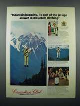 1971 Canadian Club Whisky Ad - Mountain Hopping - £14.46 GBP