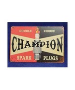 Tin Sign Champion Spark Plugs Garage Repair Shop Motors  - $204.37 MXN