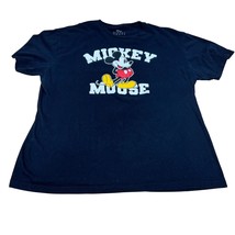 Disney Mickey Mouse Graphic Tee T-Shirt Black Cotton Blend Women&#39;s Plus ... - $15.99