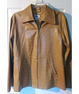 Croc Embossed Jacket Faux Leather Women&#39;s Blazer - £9.79 GBP