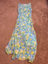 Vintage Cottage Fairy Y2K Chadwick’s Floral 100% Silk Shell Dress Size 12 P - £22.19 GBP