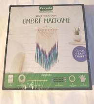 New Sealed Crayola DIY Macrame Wall Hanging Kit Ombre Macrame Supplies Kids - £12.49 GBP
