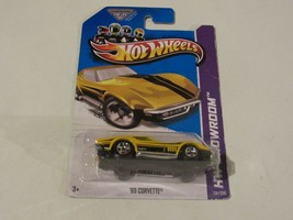 Hot Wheels  2012  -  69 Corvette  #201   Yellow  New Sealed - $5.95