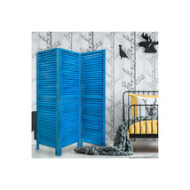 3 Panel Shutter Screen Light Blue - $423.16