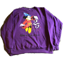 Vtg 90s Mickey Fantasia 25th Anniversary Walt Disney World Men's Sweatshirt Sz L - $18.65