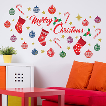 Wallflexi Christmas Decorations Wall Stickers &quot; Merry Christmas Decoration Set&quot;  - £9.78 GBP