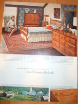 Vintage Thomasville Bedroom  Furniture Print Magazine Advertisement 1966 - £6.25 GBP