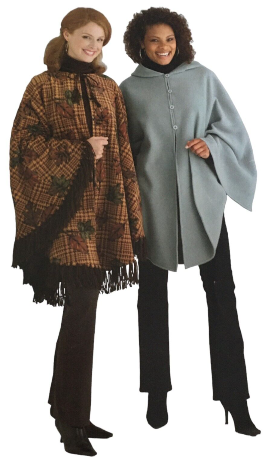 Butterick Sewing Pattern B4266 Poncho Top Warm Winter Size L XL Very Easy Uncut - $5.99