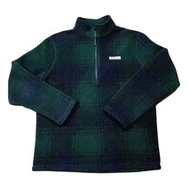 Vineyard Vines Mens Jacket Sz M Green Plaid Sherpa 1/2 Zip Blackwatch - €25,05 EUR