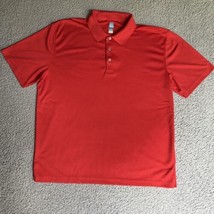 PGA Tour Polo Shirt Adult XXL 2X Red AirFlux Performance Golfing Preppy ... - $15.56