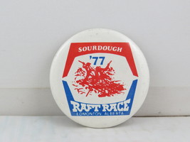 Vintage Event Pin - Sourdough Raft Race 1977 Edmonton AB - Celluloid Pin  - £11.80 GBP