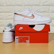 Authenticity Guarantee 
Nike Dunk Low GS Size 7Y / Womens Size 8.5 White... - $149.98