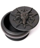 Alchemy Gothic Baphomet Black Goat Diety Trinket Box Lid Resin Gift Deco... - £18.84 GBP