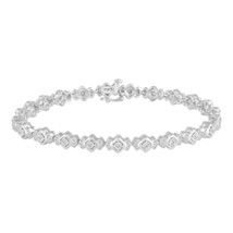 1CT TW Diamond Tennis Bracelet in Sterling Silver by Fifth and Fine - £125.10 GBP