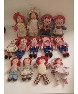 lot 13 Knickerbocker &amp; Hallmark Raggedy Ann and Andy 4.5&quot; To 9.5&quot; - £41.41 GBP