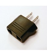 European EU Round Pin to USA US Flat Travel Adapter Plug - $5.89