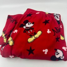 Women&#39;s Disney Mickey Mouse Pajama Pants Large Fleece Warm Medium - £7.34 GBP