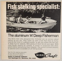1973 Print Ad Mirro Craft 14&#39; Deep Fisherman Aluminum Boats Manitowoc,Wisconsin - £10.57 GBP