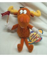 Vintage Rocky and BULLWINKLE MOOSE 9&quot; Plush STUFFED ANIMAL Toy 1999 w/ TAG - $300.25 MXN