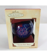 2002 Hallmark Keepsake Ornament Thank You Glass Ball Ornament - €4,24 EUR 2002 Hallmark Keepsake Ornament Thank You Glass Ball Ornament - €4,24 EUR