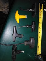 7HHH26 Assorted Pull Start Handles From Mowers, Weed Trimmers, 6 Pcs, Good Cond - £10.22 GBP