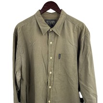 Abercrombie &amp; Fitch Green Plaid Long Sleeve Button Front Shirt Size XL - £18.22 GBP