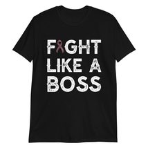 Fight Like a Boss Multiple Myeloma Cancer Awareness Burgundy Ribbon T-Shirt - £15.37 GBP+